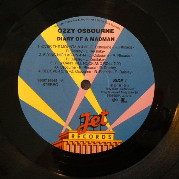 Ozzy Osbourne : Diary Of A Madman (LP, Album, RE, RM, 180)