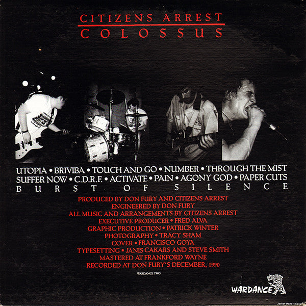 Citizens Arrest : Colossus (LP, Album, RP)