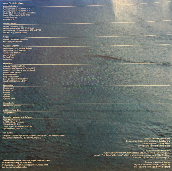 Mike Oldfield : Tubular Bells 2003 (LP, Album, RE, Blu)