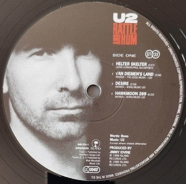 U2 : Rattle And Hum (2xLP, Album, RE, 180)