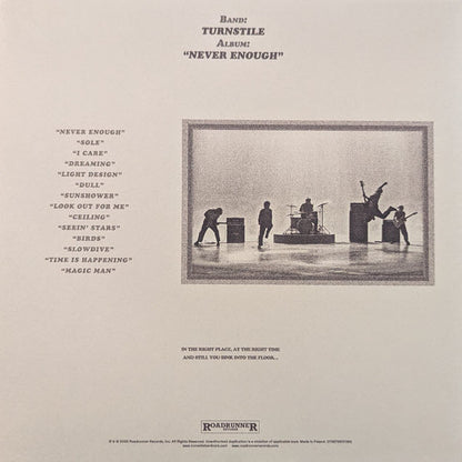 Turnstile (2) : NEVER ENOUGH (LP, Ltd, Per)