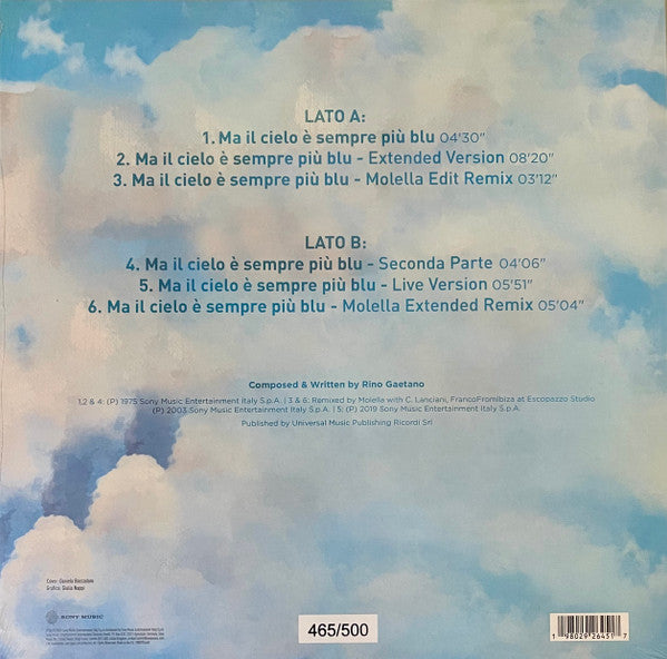 Rino Gaetano : Ma Il Cielo È Sempre Più Blu (LP, Comp, Num)