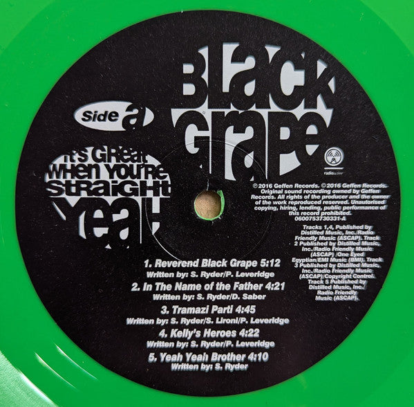 Black Grape : It’s Great When You’re Straight… Yeah (LP, Album, Ltd, RE, RP, Gre)
