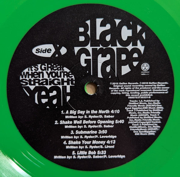 Black Grape : It’s Great When You’re Straight… Yeah (LP, Album, Ltd, RE, RP, Gre)
