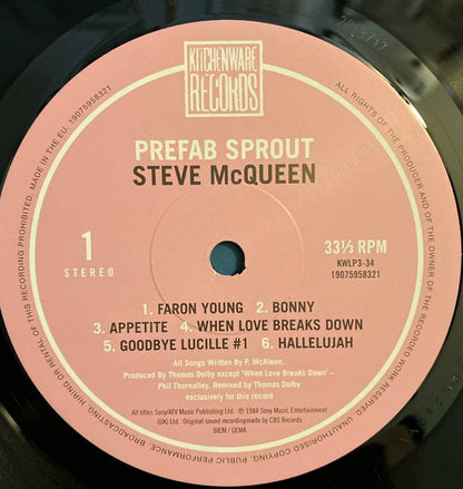 Prefab Sprout : Steve McQueen (LP, Album, RE, RM, RP)