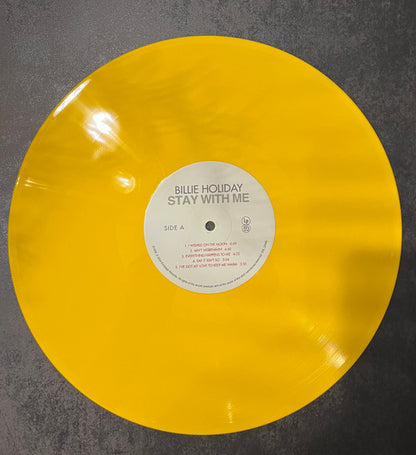 Billie Holiday : Stay With Me (LP, Album, RE, S/Edition, Yel)