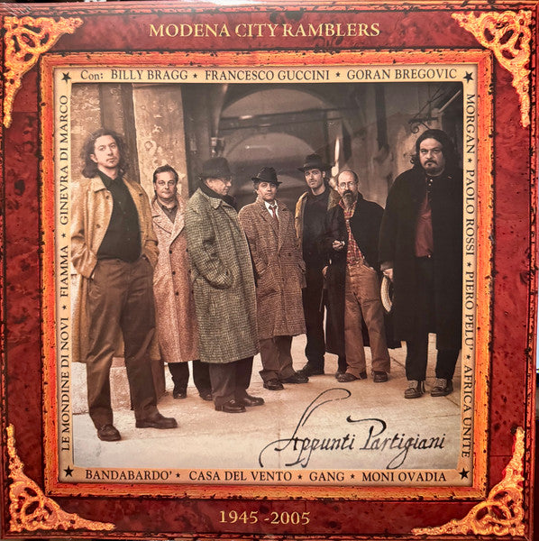 Modena City Ramblers : Appunti Partigiani 1945 - 2005 (2xLP, Album, RP, Red)