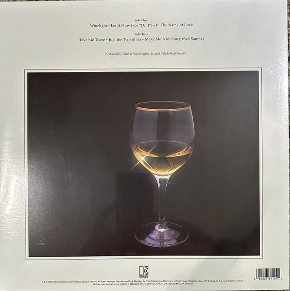 Grover Washington, Jr. : Winelight (LP, Album, Ltd, RE, Ind)