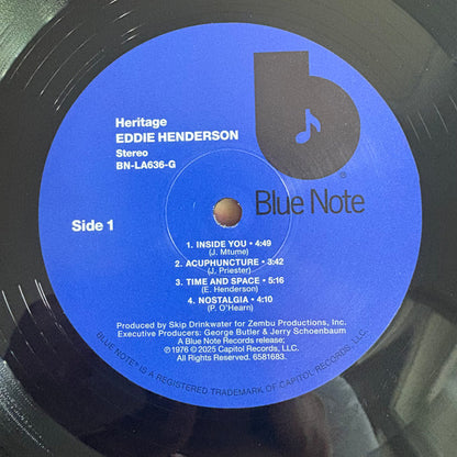 Eddie Henderson : Heritage (LP, Album, RE, 180)