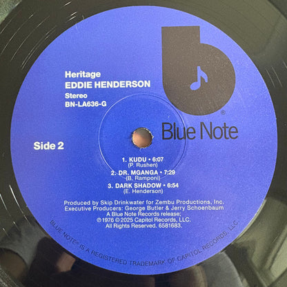 Eddie Henderson : Heritage (LP, Album, RE, 180)