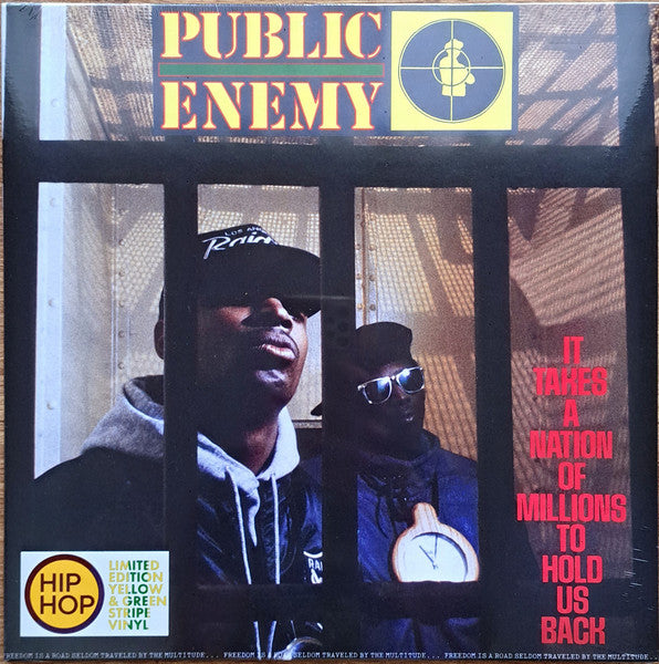 Public Enemy : It Takes A Nation Of Millions To Hold Us Back (LP, Album, Ltd, RE, Yel)