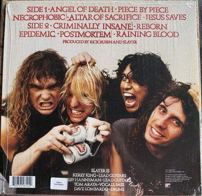Slayer : Reign In Blood (LP, Album, RE, RM)