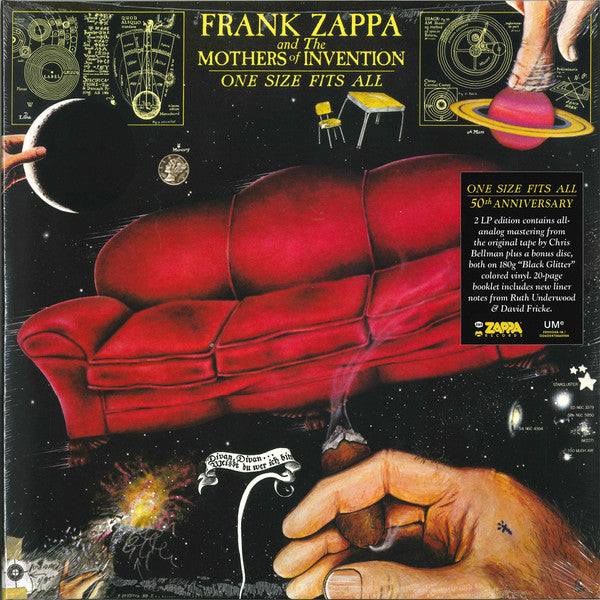 Frank Zappa And The Mothers Of Invention* : One Size Fits All (LP, Album, RE, RM + LP + Bla)