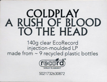Coldplay : A Rush Of Blood To The Head (LP, Album, RE, Cle)