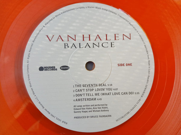 Van Halen : Balance (2xLP, Album, RE, RM, Ora)
