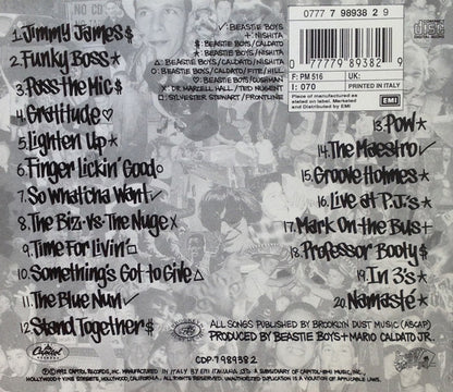 Beastie Boys : Check Your Head (CD, Album, RP)