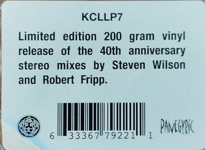 King Crimson : Red (LP, Album, Ltd, RE, 40t)