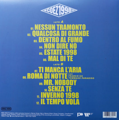 Coez : 1998 (LP, Album, Vin)
