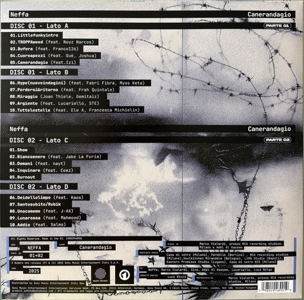 Neffa : Canerandagio Parte 01 + 02 (LP, RE + LP + Album, Cle)