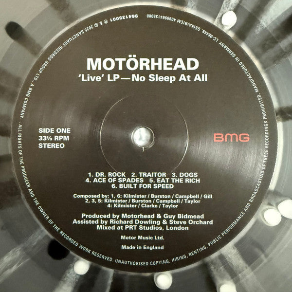 Motörhead : Nö Sleep At All (LP, Album, RE, Cle)