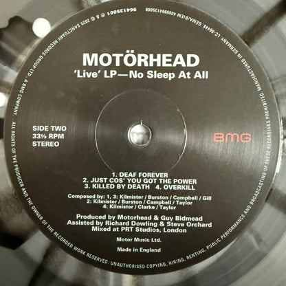 Motörhead : Nö Sleep At All (LP, Album, RE, Cle)