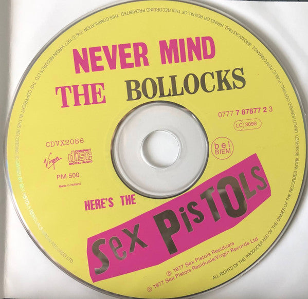 Sex Pistols : Never Mind The Bollocks Here's The Sex Pistols (CD, Album, RE, RM)