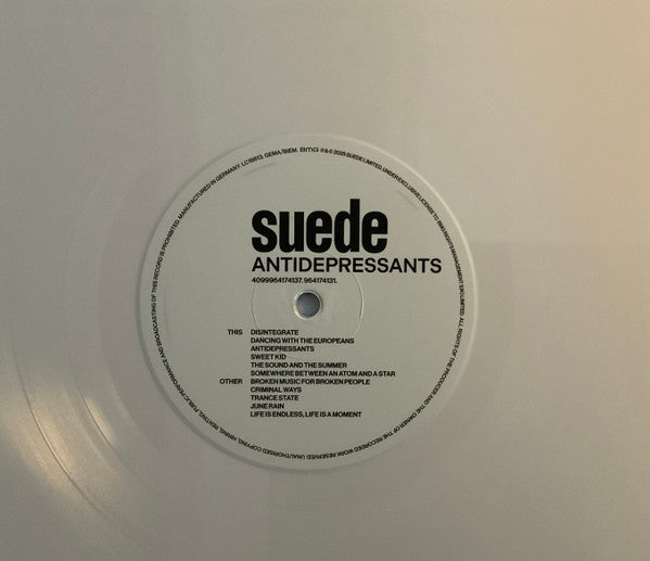 Suede : Antidepressants (LP, Album, Whi)
