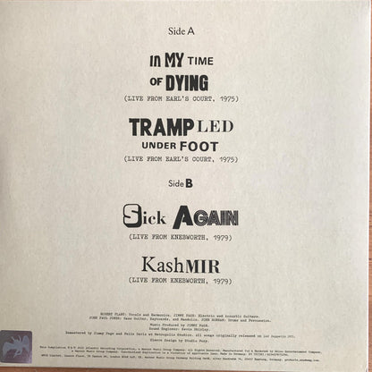 Led Zeppelin : Live EP (LP, EP, Comp)