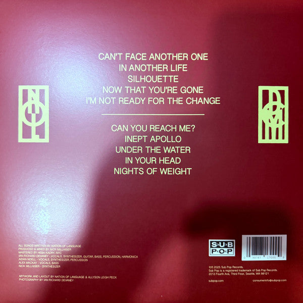 Nation Of Language : Dance Called Memory (LP, Album, Ltd, Los)