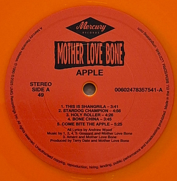 Mother Love Bone : Apple (LP, Album, RE, RM, 180)
