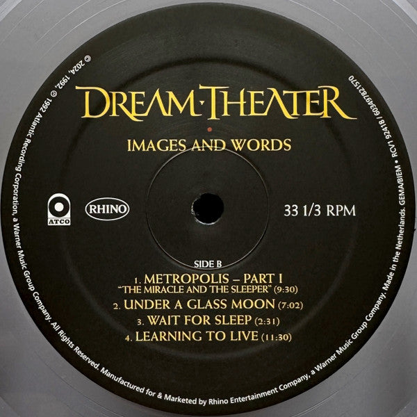 Dream Theater : Images And Words (LP, Album, RE, RP, Cle)