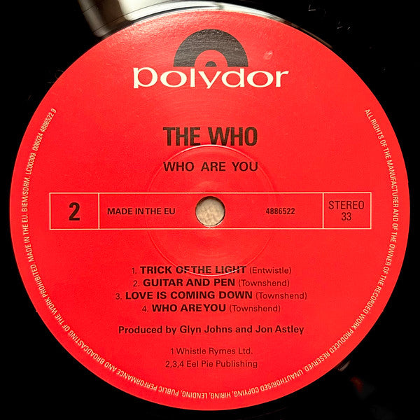 The Who : Who Are You (LP, Album, Ltd, RE, RM, Hal)