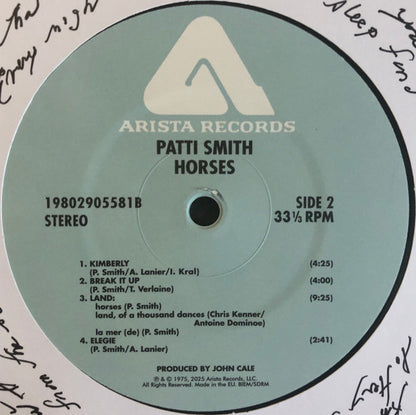 Patti Smith : Horses (LP, Album, RE, RM + LP, Album + Album, 50t)