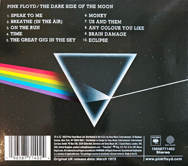 Pink Floyd : The Dark Side Of The Moon (CD, Album, RE, RM, 50t)