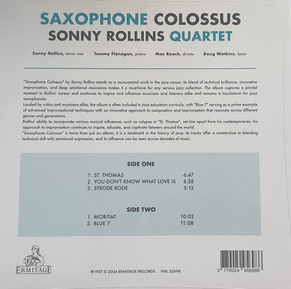 Sonny Rollins : Saxophone Colossus (LP, Album, RE, Yel)
