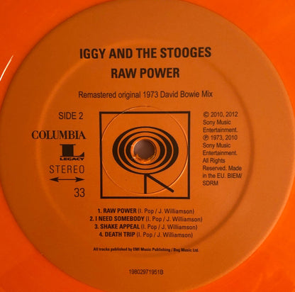 The Stooges : Raw Power (LP, Album, Ltd, RE, RM, Ora)