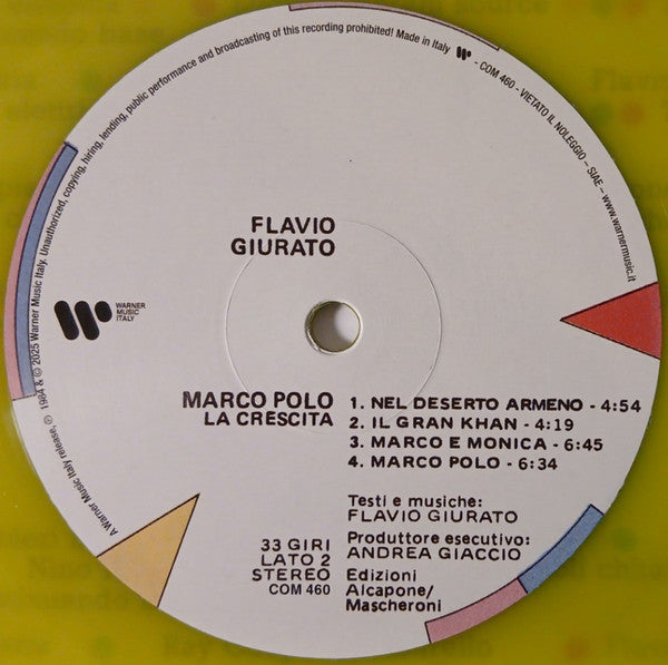 Flavio Giurato : Marco Polo (LP, Album, Ltd, Num, RE, 180)