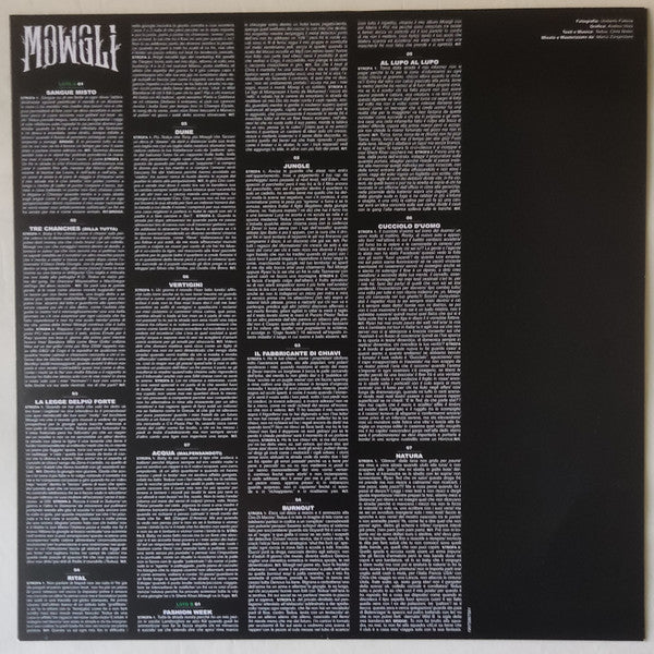 Tedua, Chris Nolan (9) : Mowgli - Il Disco Della Giungla (LP, Album, RE, Gre)
