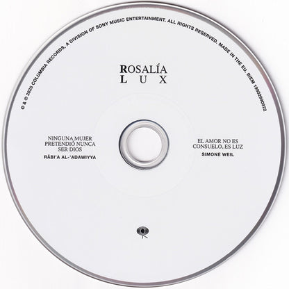 Rosalía (3) : Lux (CD, Album)