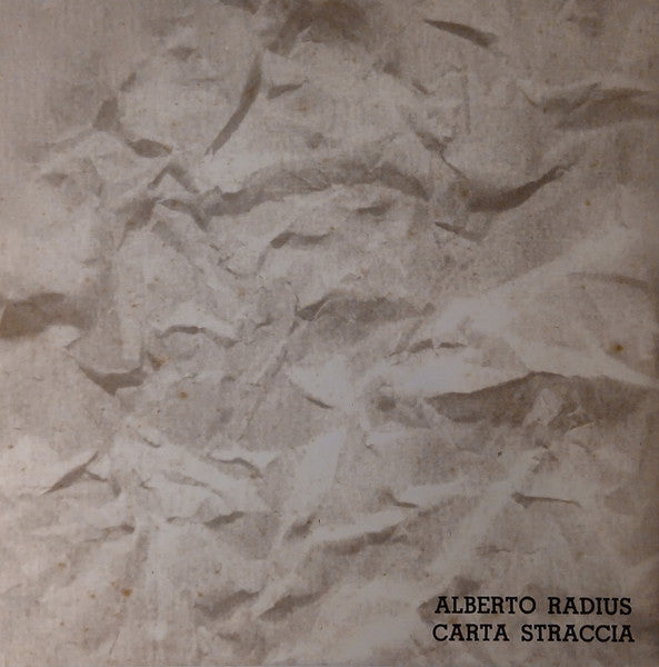 Alberto Radius : Carta Straccia (LP, Ltd, Num, RE)