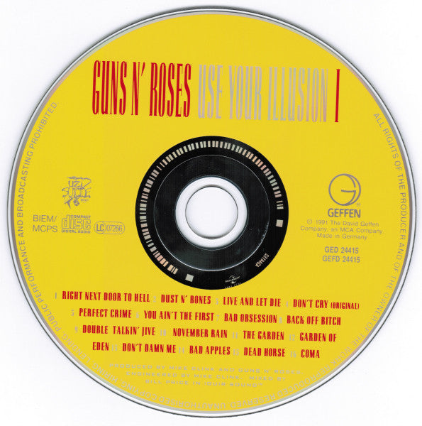 Guns N' Roses : Use Your Illusion I (CD, Album, RE)