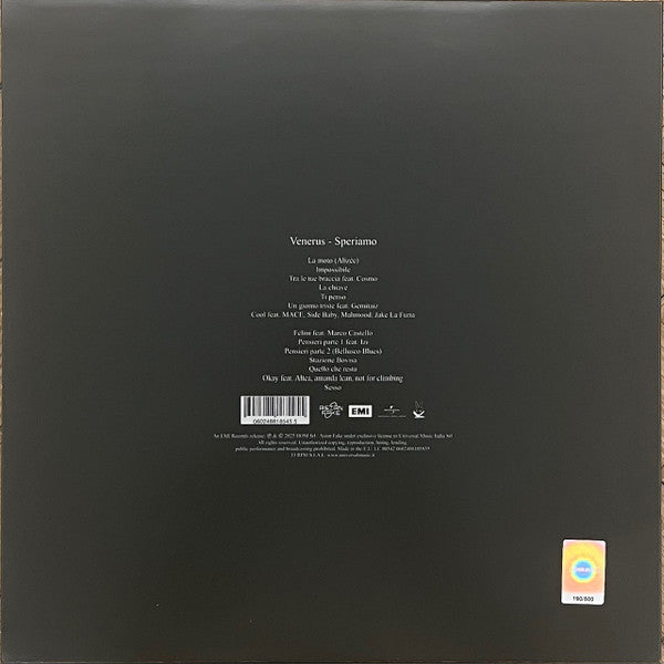 Venerus : Speriamo (LP)