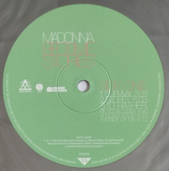 Madonna : Bedtime Stories (LP, Album, RE, Sil)