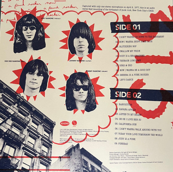 Ramones : Live (CBGB • 1977) (LP, RSD, Ltd, RE, Red)