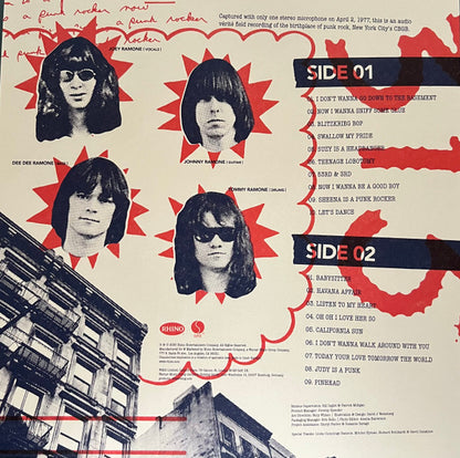 Ramones : Live (CBGB • 1977) (LP, RSD, Ltd, RE, Red)