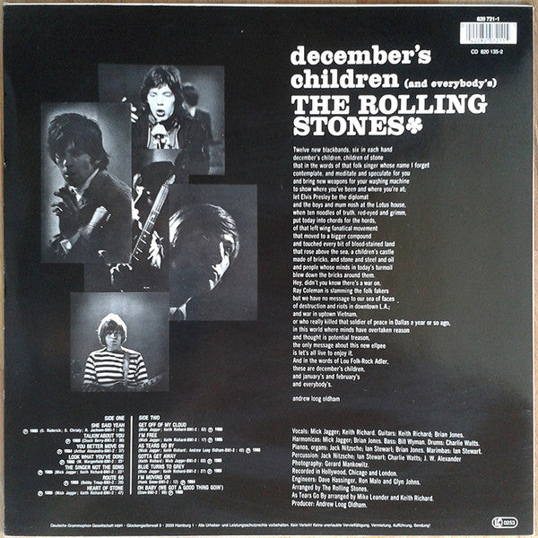 The Rolling Stones : December's Children (And Everybody's) (LP, Album, RE)