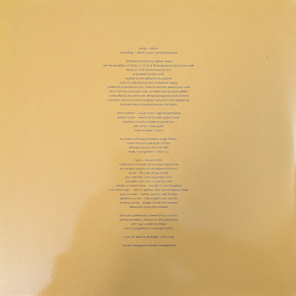 Blur : The Great Escape (LP, Album, RE, Yel + LP, Comp, Blu + Album, RE, S/)