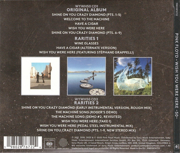Pink Floyd : Wish You Were Here (CD, Album, RE + CD + RM, 50t)