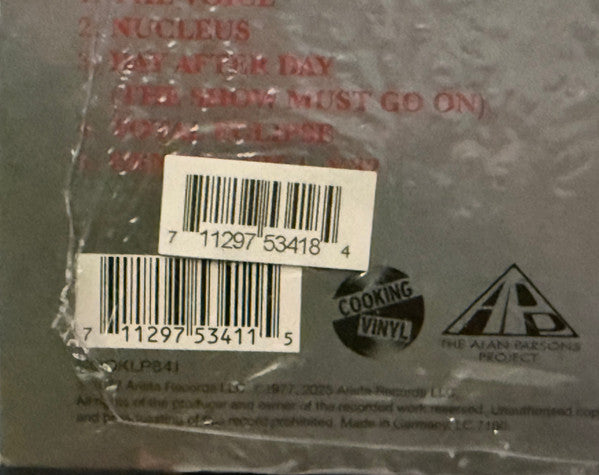 The Alan Parsons Project : I Robot (LP, Album, Ltd, RE, RM, Red)