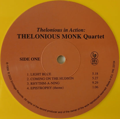 Thelonious Monk Quartet* With Johnny Griffin : Thelonious In Action (LP, RE, S/Edition, Yel)